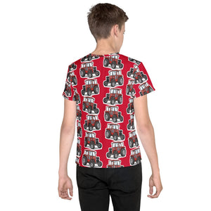 Furrow & Fields Kids T-Shirt Kids Massey Ferguson 240 Tractor T-Shirt – Red Quality Farmers Merch