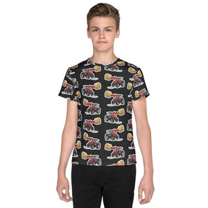 Furrow & Fields Kids T-Shirt Kids Massey Ferguson 3070 Tractor T-Shirt – Charcoal Quality Farmers Merch