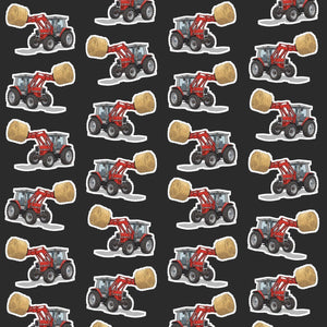 Furrow & Fields Kids T-Shirt Kids Massey Ferguson 3070 Tractor T-Shirt – Charcoal Quality Farmers Merch