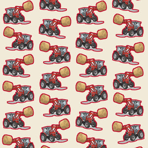 Furrow & Fields Kids T-Shirt Kids Massey Ferguson 3070 Tractor T-Shirt – Cream Quality Farmers Merch