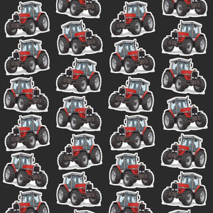 Furrow & Fields Kids T-Shirt Kids Massey Ferguson 3075 Tractor T-Shirt – Charcoal Quality Farmers Merch