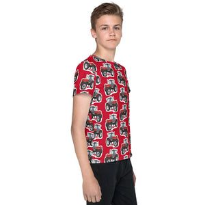 Furrow & Fields Kids T-Shirt Kids Massey Ferguson 3090 Tractor T-Shirt – Red Quality Farmers Merch