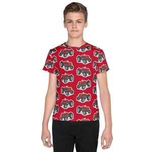 Furrow & Fields Kids T-Shirt Kids Massey Ferguson 35X Tractor T-Shirt – Red Quality Farmers Merch