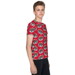 Furrow & Fields Kids T-Shirt Kids Massey Ferguson 35X Tractor T-Shirt – Red Quality Farmers Merch