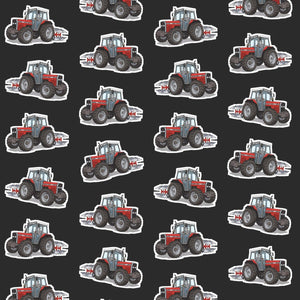 Furrow & Fields Kids T-Shirt Kids Massey Ferguson 375 Tractor T-Shirt – Charcoal Quality Farmers Merch