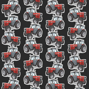 Furrow & Fields Kids T-Shirt Kids Massey Ferguson 390T Tractor T-Shirt – Charcoal Quality Farmers Merch