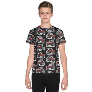 Furrow & Fields Kids T-Shirt Kids Massey Ferguson 399 Tractor T-Shirt – Charcoal Quality Farmers Merch