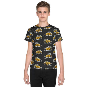 Furrow & Fields Kids T-Shirt Kids Massey Ferguson 50E Tractor T-Shirt – Charcoal Quality Farmers Merch