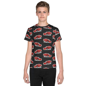 Furrow & Fields Kids T-Shirt Kids Massey Ferguson 520 Tractor T-Shirt – Charcoal Quality Farmers Merch