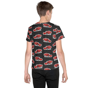 Furrow & Fields Kids T-Shirt Kids Massey Ferguson 520 Tractor T-Shirt – Charcoal Quality Farmers Merch