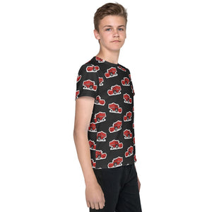 Furrow & Fields Kids T-Shirt Kids Massey Ferguson 520 Tractor T-Shirt – Charcoal Quality Farmers Merch