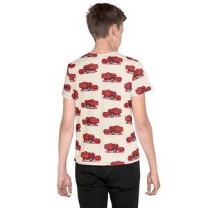 Furrow & Fields Kids T-Shirt Kids Massey Ferguson 520 Tractor T-Shirt – Cream Quality Farmers Merch