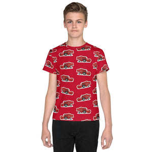 Furrow & Fields Kids T-Shirt Kids Massey Ferguson 520 Tractor T-Shirt – Red Quality Farmers Merch