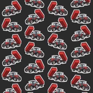 Furrow & Fields Kids T-Shirt Kids Massey Ferguson 6180 Tractor T-Shirt – Charcoal Quality Farmers Merch