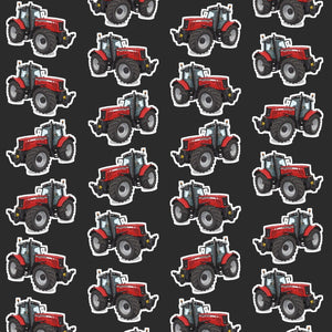 Furrow & Fields Kids T-Shirt Kids Massey Ferguson 6480 Tractor T-Shirt – Charcoal Quality Farmers Merch