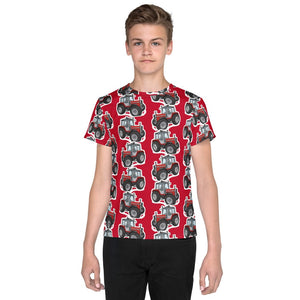 Furrow & Fields Kids T-Shirt Kids Massey Ferguson 690 Tractor T-Shirt – Red Quality Farmers Merch