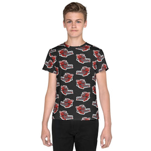 Furrow & Fields Kids T-Shirt Kids Massey Ferguson 760 Tractor T-Shirt – Charcoal Quality Farmers Merch
