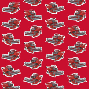 Furrow & Fields Kids T-Shirt Kids Massey Ferguson 760 Tractor T-Shirt – Red Quality Farmers Merch