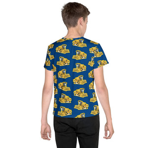 Furrow & Fields Kids T-Shirt Kids New Holland 8070 Tractor T-Shirt – Blue Quality Farmers Merch