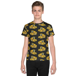 Furrow & Fields Kids T-Shirt Kids New Holland 8070 Tractor T-Shirt – Charcoal Quality Farmers Merch