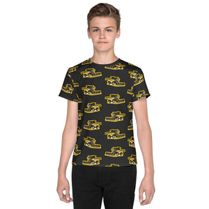 Furrow & Fields Kids T-Shirt Kids New Holland CR9.90 Tractor T-Shirt – Charcoal Quality Farmers Merch
