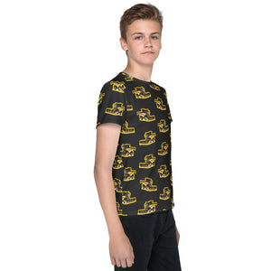 Furrow & Fields Kids T-Shirt Kids New Holland CR9.90 Tractor T-Shirt – Charcoal Quality Farmers Merch