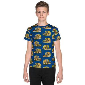 Furrow & Fields Kids T-Shirt Kids New Holland TR 89 Tractor T-Shirt – Blue Quality Farmers Merch