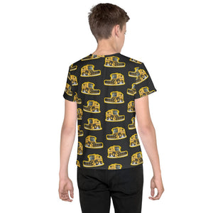 Furrow & Fields Kids T-Shirt Kids New Holland TR 89 Tractor T-Shirt – Charcoal Quality Farmers Merch