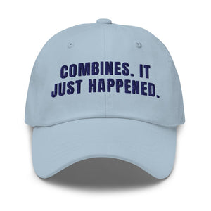 Furrow & Fields Light Blue Combines. It Just Happened. | Classic Dad Hat Quality Farmers Merch