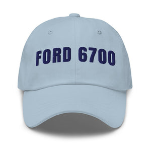 Furrow & Fields Light Blue Ford 6700 | Classic Dad Hat Quality Farmers Merch