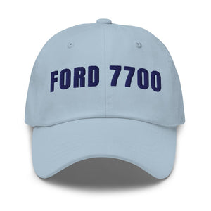 Furrow & Fields Light Blue Ford 7700 | Classic Dad Hat Quality Farmers Merch
