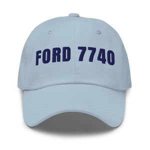 Furrow & Fields Light Blue Ford 7740 | Classic Dad Hat Quality Farmers Merch