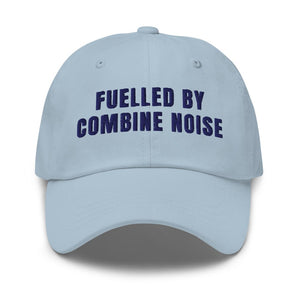 Furrow & Fields Light Blue Fuelled by Combine Noise | Classic Dad Hat Quality Farmers Merch