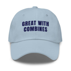 Furrow & Fields Light Blue Great with Combines | Classic Dad Hat Quality Farmers Merch