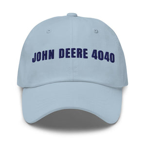 Furrow & Fields Light Blue John Deere 4040 | Classic Dad Hat Quality Farmers Merch