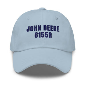 Furrow & Fields Light Blue John Deere 6155R | Classic Dad Hat Quality Farmers Merch