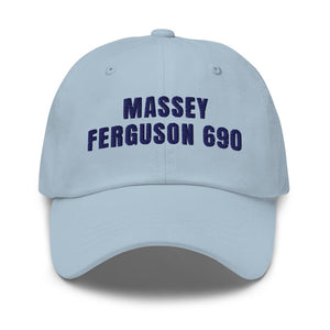 Furrow & Fields Light Blue Massey Ferguson 690 | Classic Dad Hat Quality Farmers Merch