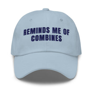 Furrow & Fields Light Blue Reminds Me of Combines | Classic Dad Hat Quality Farmers Merch