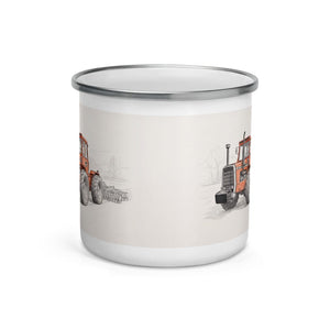 Furrow & Fields Massey Ferguson 1200 Pencil Sketch | Enamel Mug Quality Farmers Merch