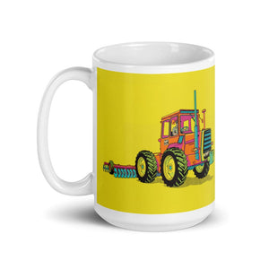 Furrow & Fields Massey Ferguson 1200 Pop Art | White Glossy Mug Quality Farmers Merch