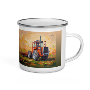 Furrow & Fields Massey Ferguson 1200 Splash Art | Enamel Mug Quality Farmers Merch