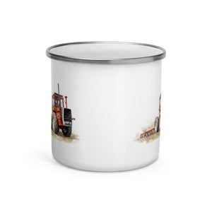 Furrow & Fields Massey Ferguson 1200 Watercolor | Enamel Mug Quality Farmers Merch