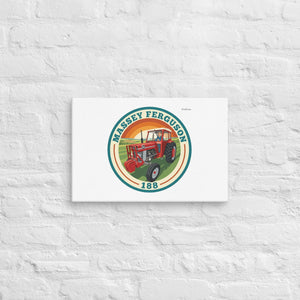Furrow & Fields Massey Ferguson 188 Retro Badge | Canvas Quality Farmers Merch
