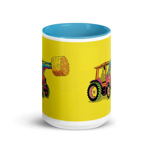 Furrow & Fields Massey Ferguson 3070 Autotronic Pop Art | 15 oz Mug with Color Inside Quality Farmers Merch