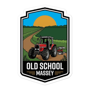Furrow & Fields Massey Ferguson 3075 OLD SCHOOL MASSEY Bright | Bubble-free stickers Quality Farmers Merch
