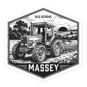 Furrow & Fields Massey Ferguson 3075 OLD SCHOOL MASSEY Moose | Bubble-free stickers Quality Farmers Merch