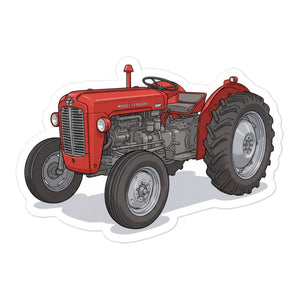 Furrow & Fields Massey Ferguson 35X Illustration | Bubble-free stickers Quality Farmers Merch