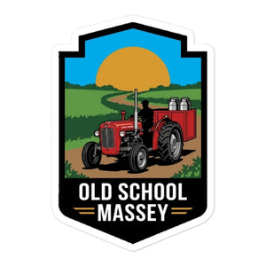 Furrow & Fields Massey Ferguson 35X OLD SCHOOL MASSEY Bright | Bubble-free stickers Quality Farmers Merch