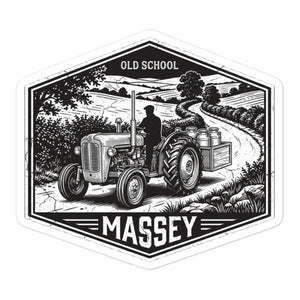 Furrow & Fields Massey Ferguson 35X OLD SCHOOL MASSEY Moose | Bubble-free stickers Quality Farmers Merch