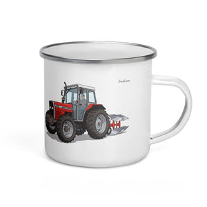 Furrow & Fields Massey Ferguson 375 | Enamel Mug Quality Farmers Merch